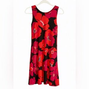 Anne Klein Red and Orange Sleeveless Mini Sundress